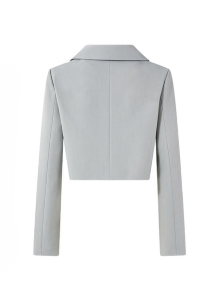 Autumn Gray Blazer Suit Set-Up