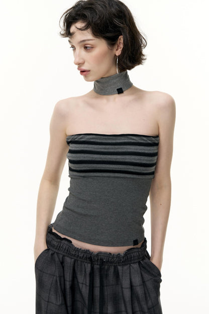 Striped Bandeau Skirt Set-Up