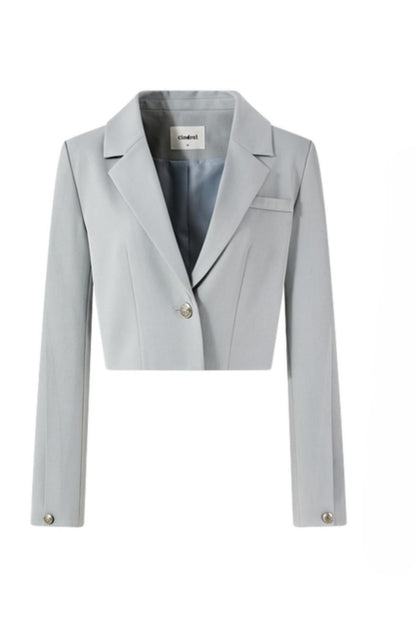 Autumn Gray Blazer Suit Set-Up