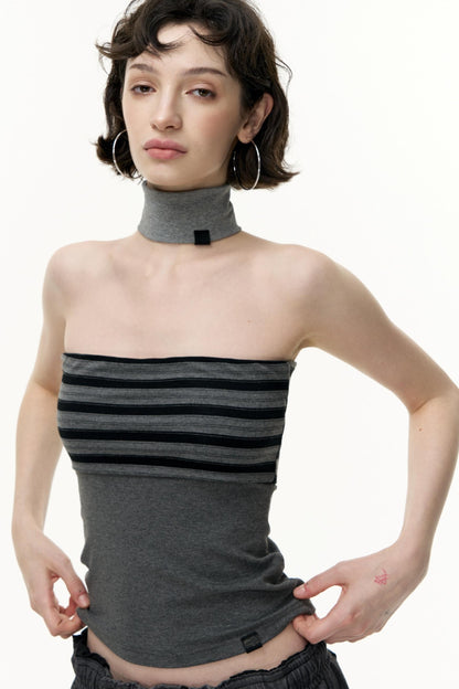 Striped Bandeau Skirt Set-Up