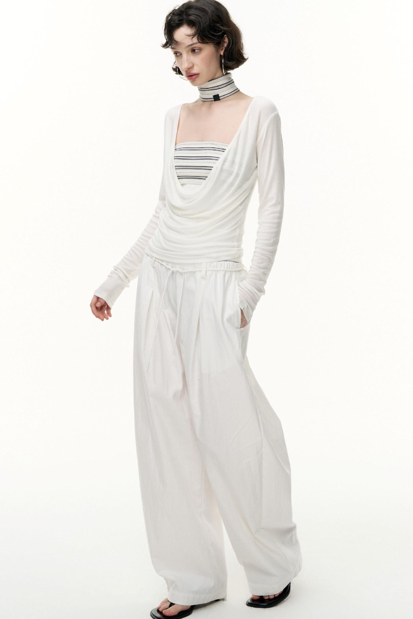 Striped Bandeau Skirt Set-Up