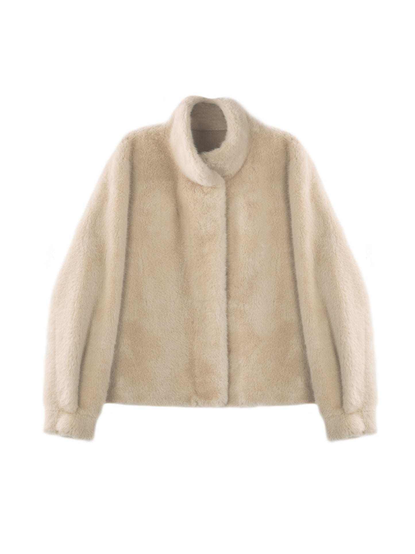 Multicolor Imitation Mink Fur Short Jacket