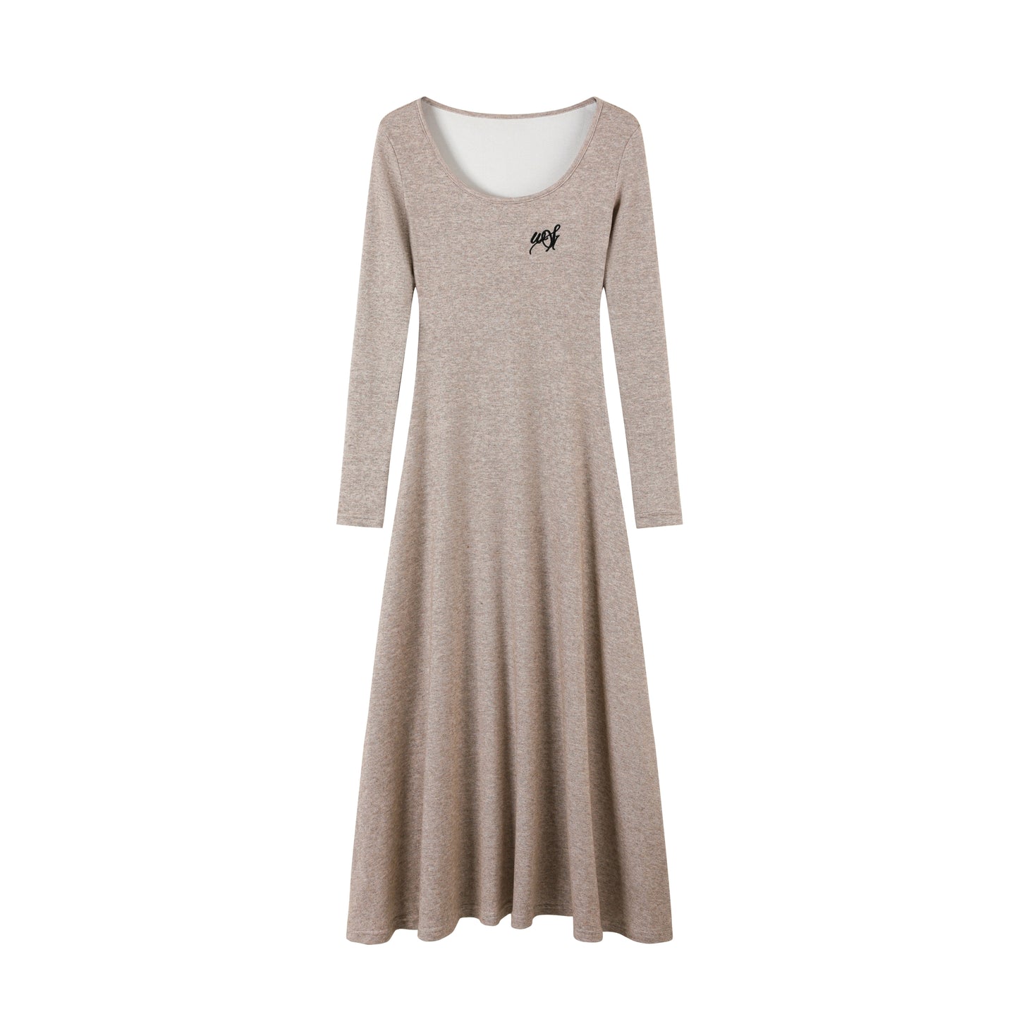 Silver Button Knitwear Dress Set-Up