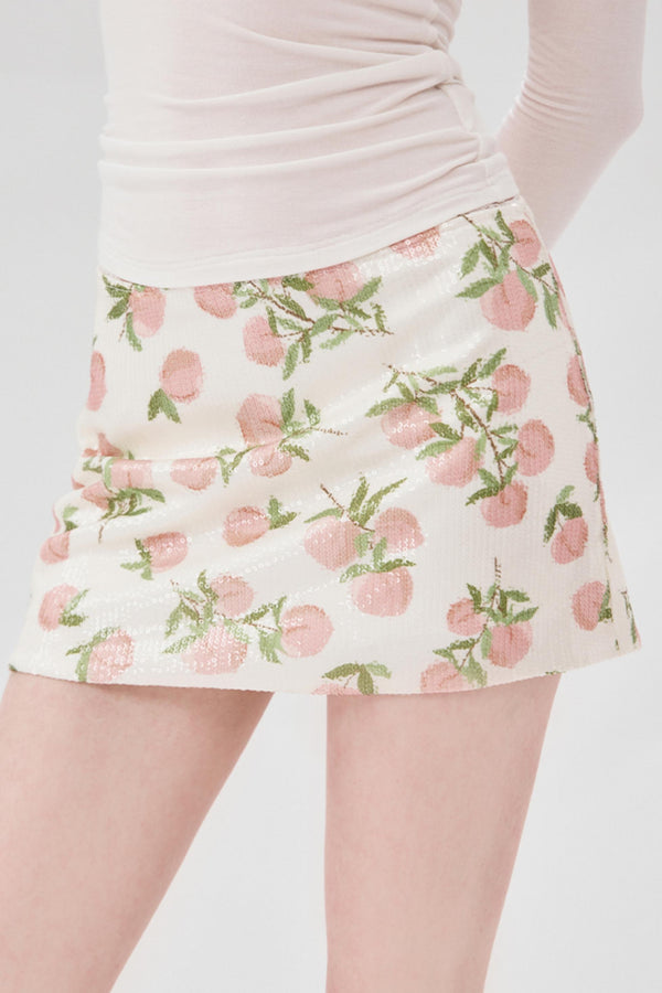 Spice Sequin A-Line Skirt