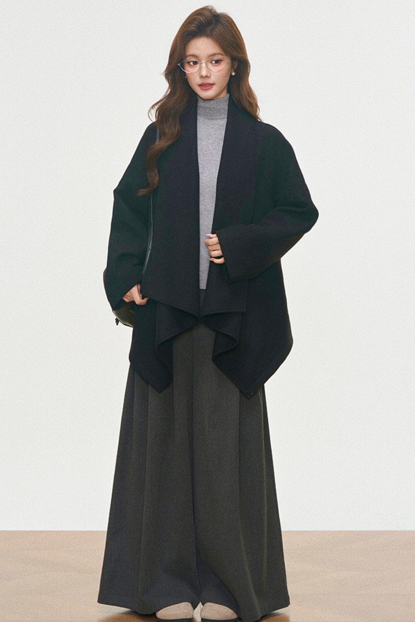 Wool Coat and Turtleneck Set-Up