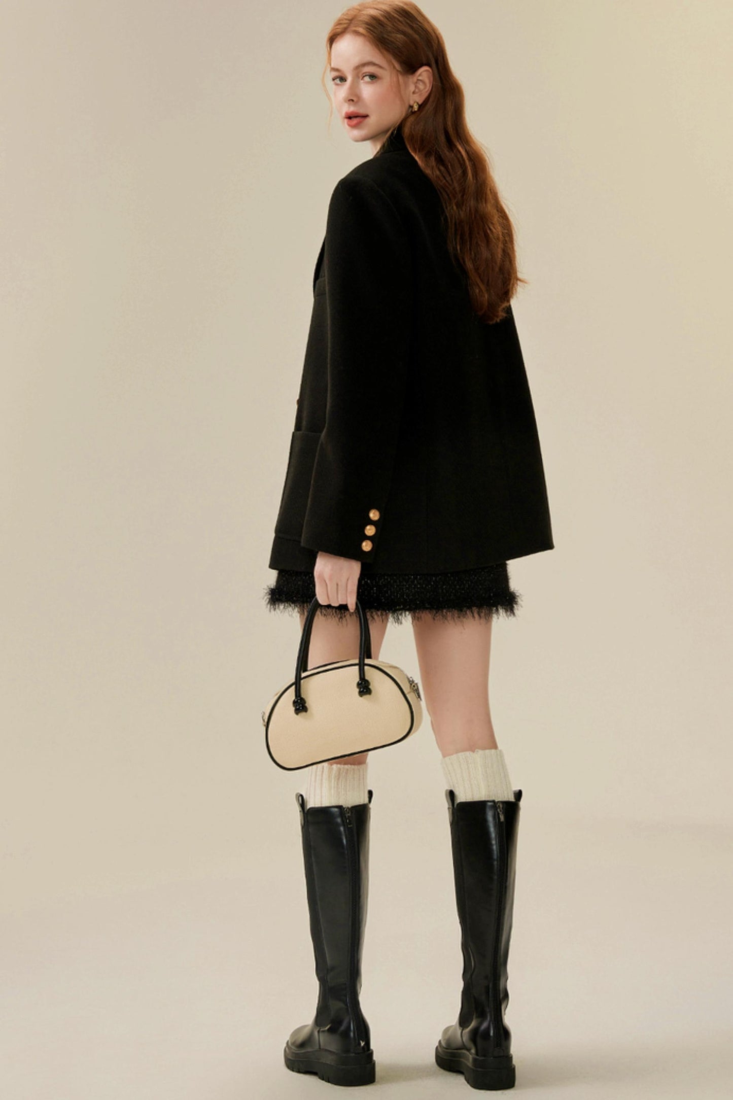 Loose British Tweed Blazer