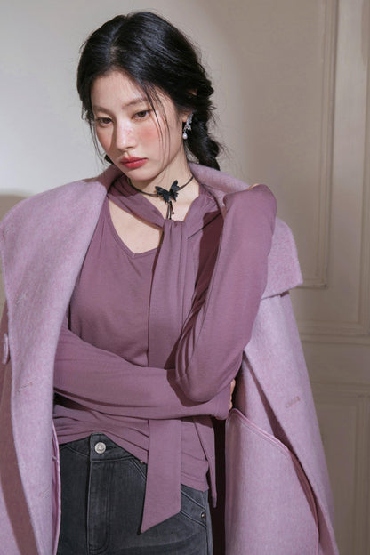 Green Wool Shawl Top