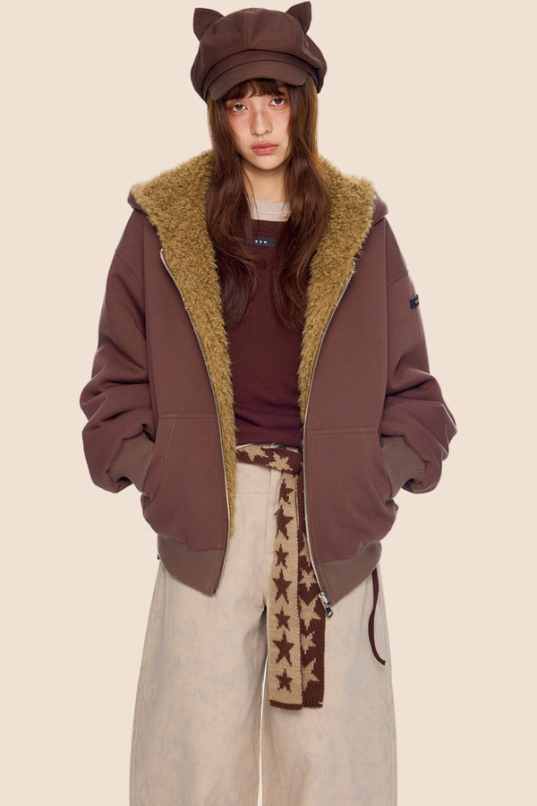Reversible Faux Shearling Jacket