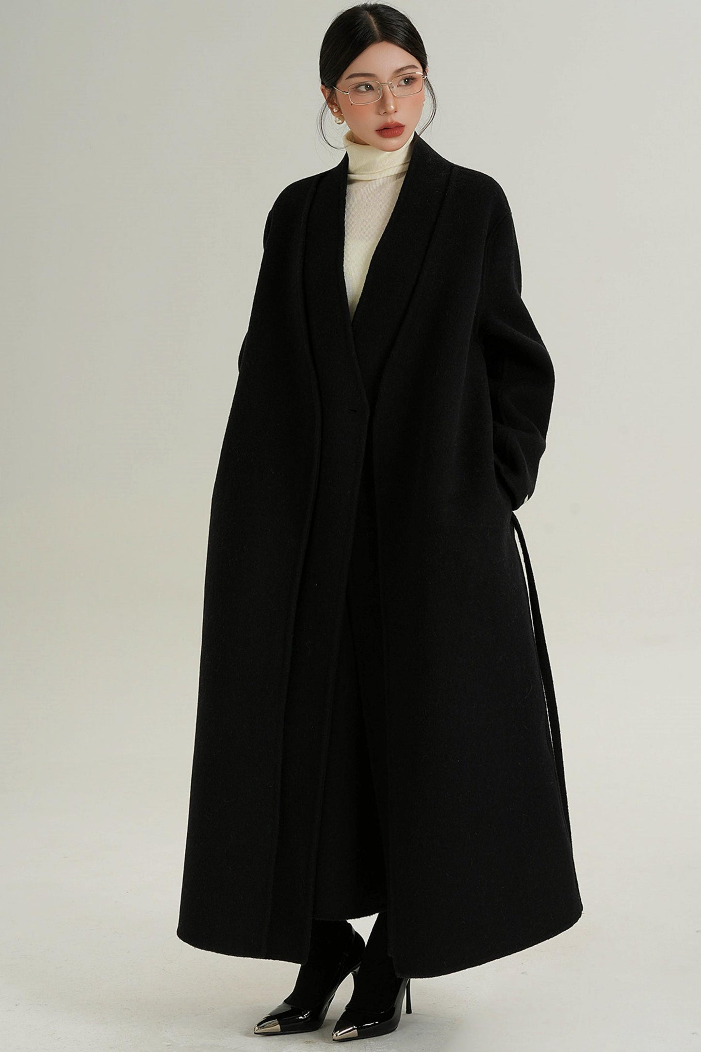 Sophisticated Red Wool Coat