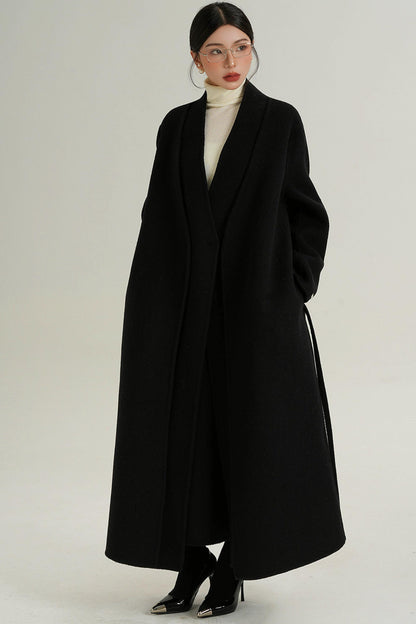 Sophisticated Red Wool Coat