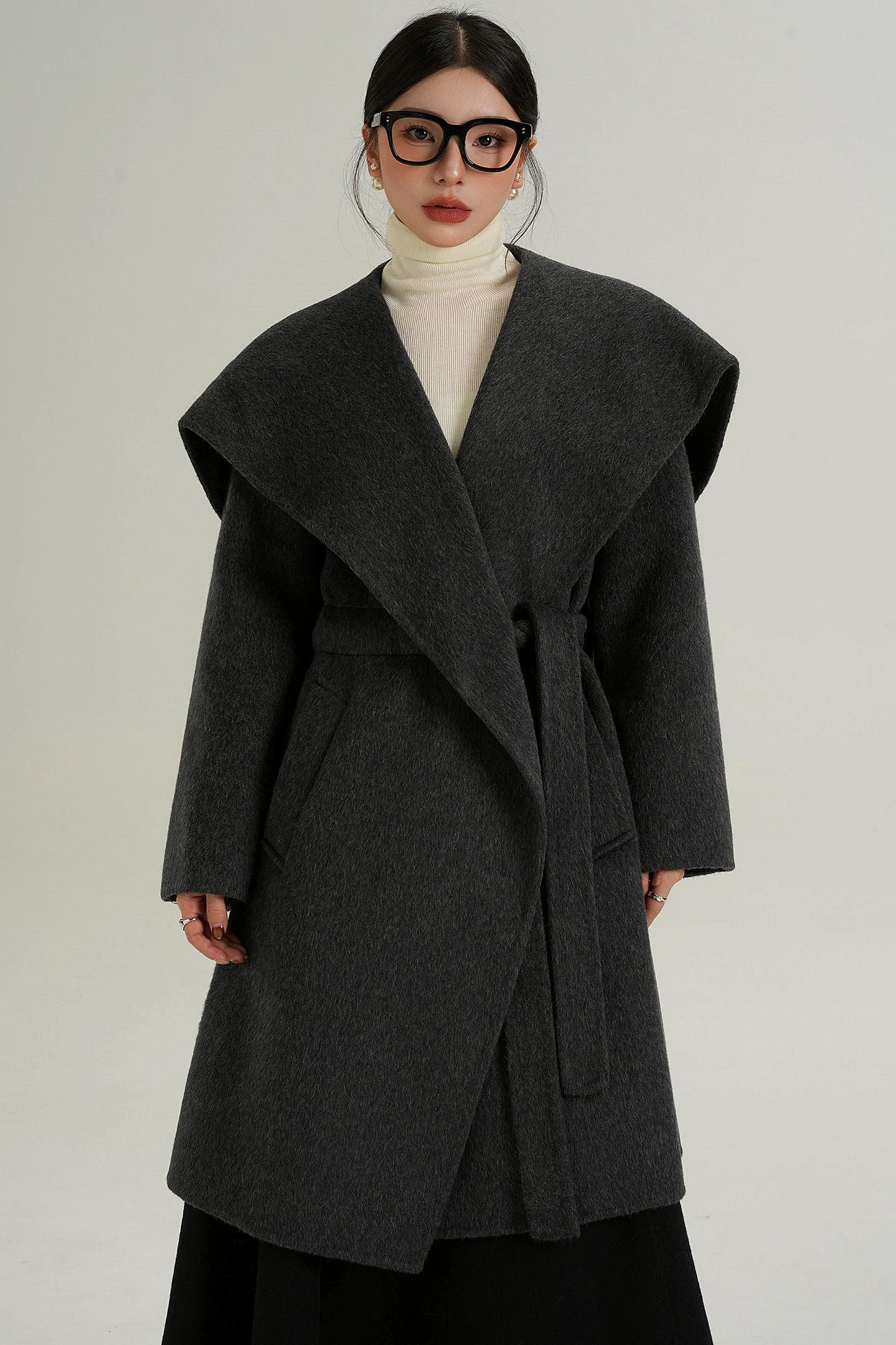 Large Lapel Wool Coat