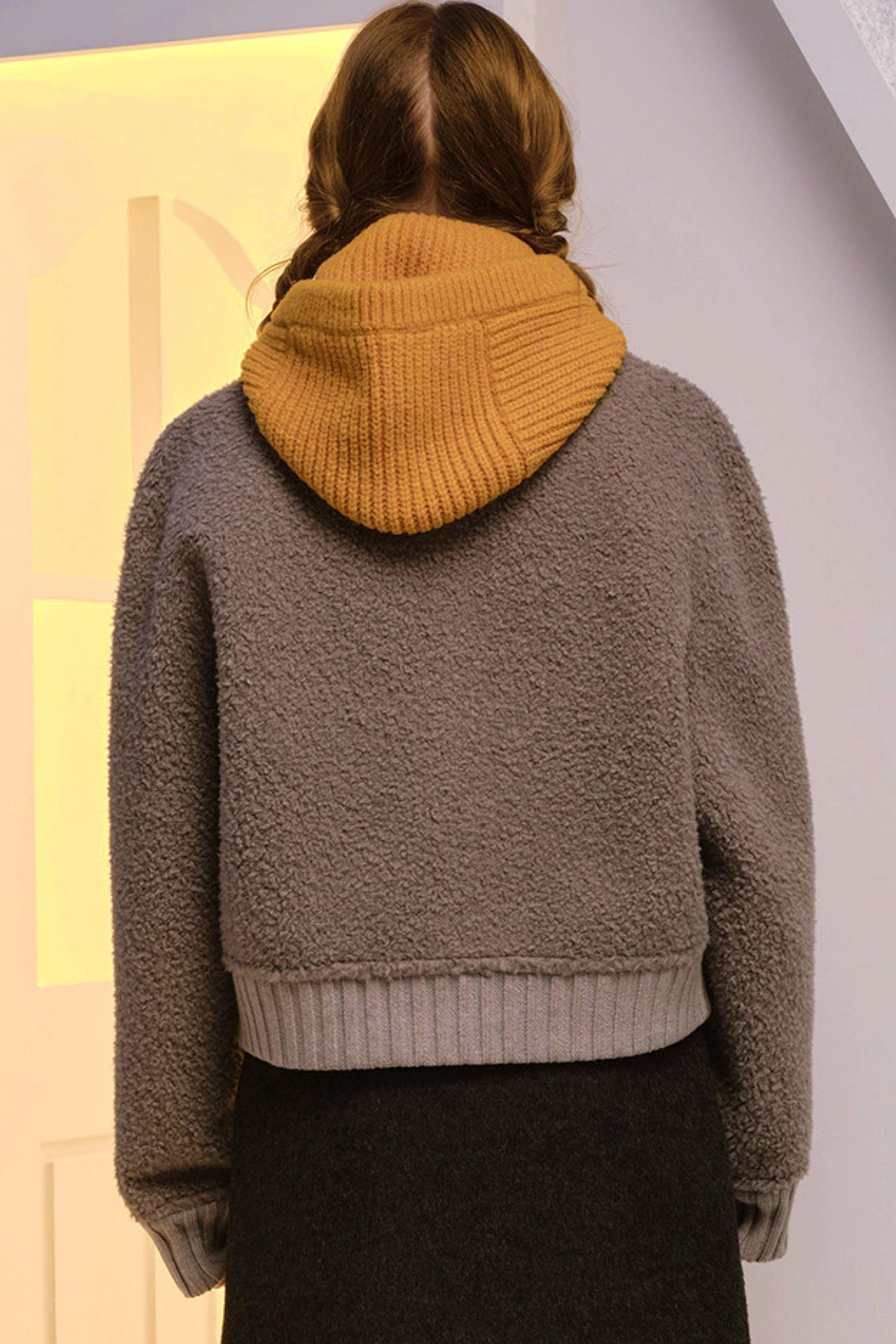 Sheep Wool Blend Knitted Balaclava