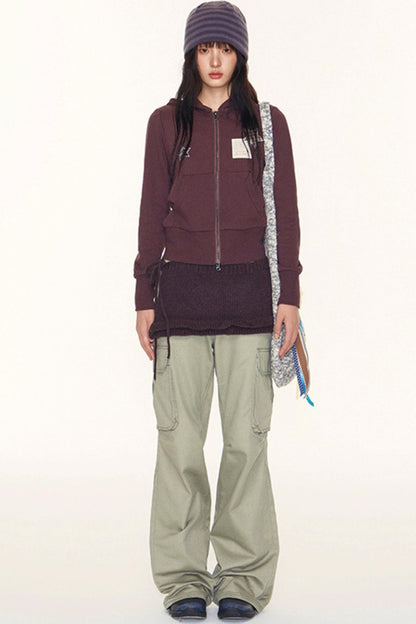 Autumn Lace-Up Short Skirt