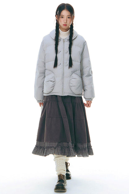 Winter Curved Pocket Cotton Jacket