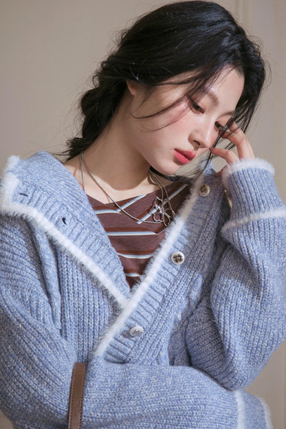 Floral Wool Suit Skirt Set-Up