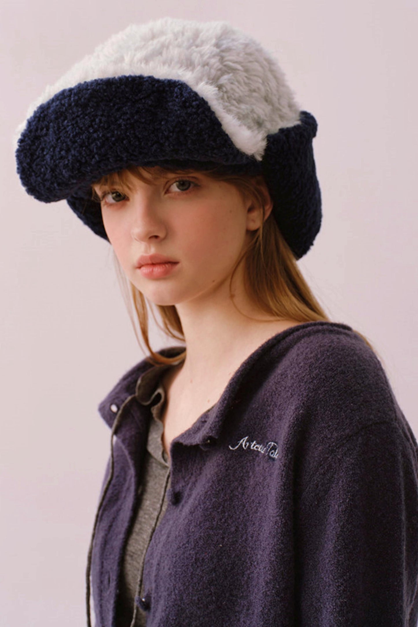 Reversible Plush Lei Feng Hat