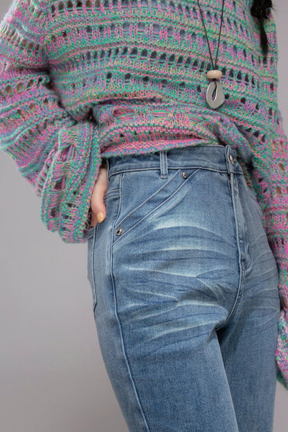 Shaping Blue Flared Jeans