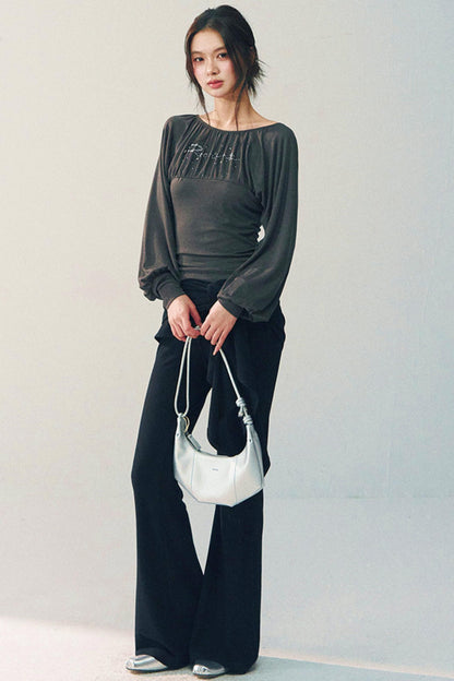 High-Waisted Flared Pants