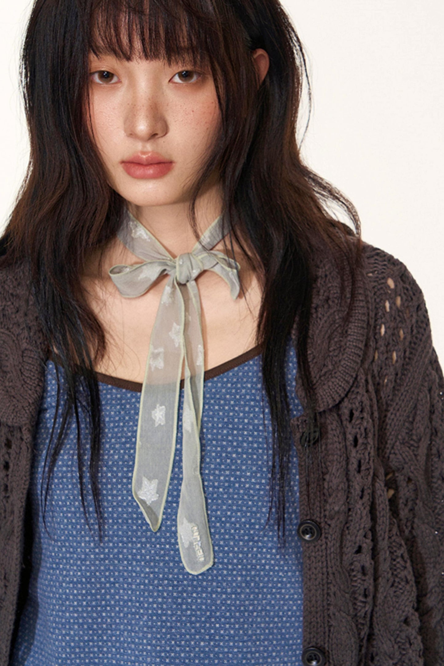 Vintage Petal Collar Cardigan