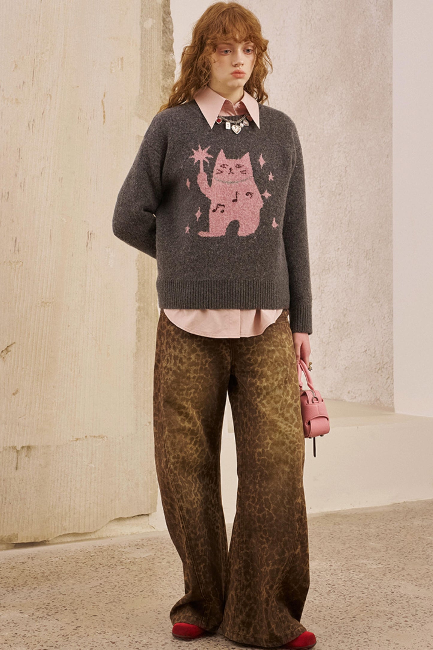 Fall Leopard Split Pants