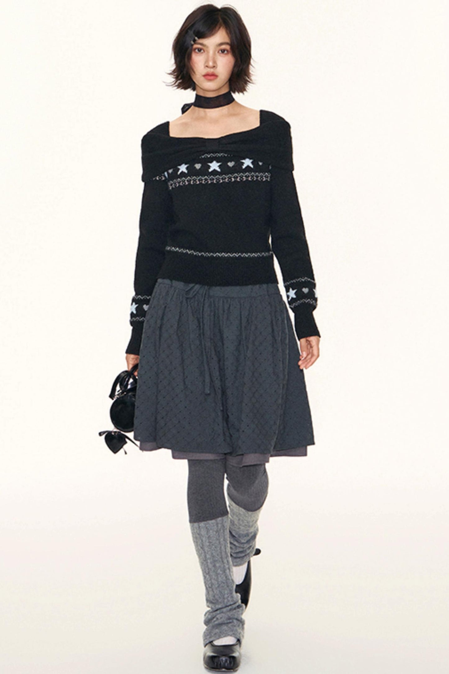 Original Patchwork Knit Leggings Set-Up