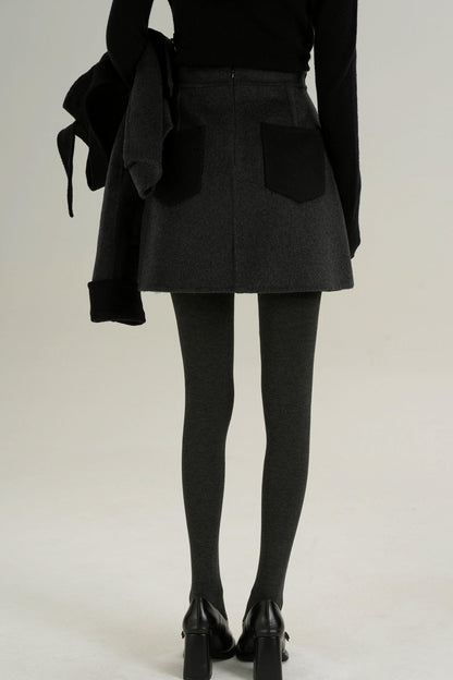 Sophisticated Two-Piece Wool Fashion Coat Set