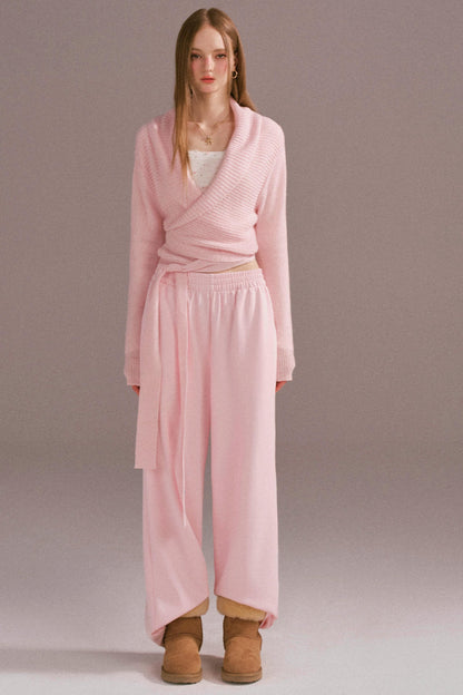 Spice Girl Hooded Knitted Cardigan Set-Up