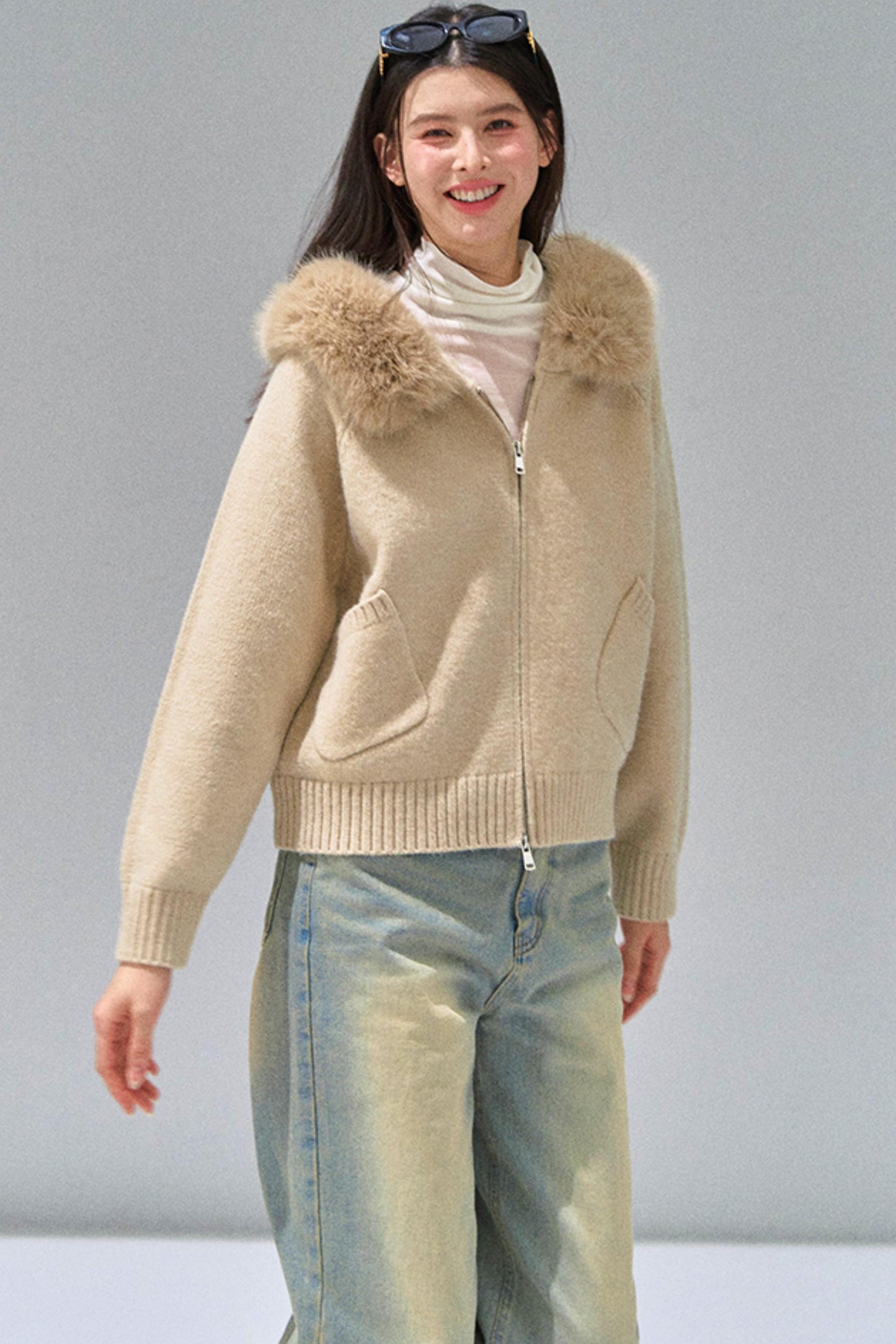 Luxury Knit Hooded Jacket