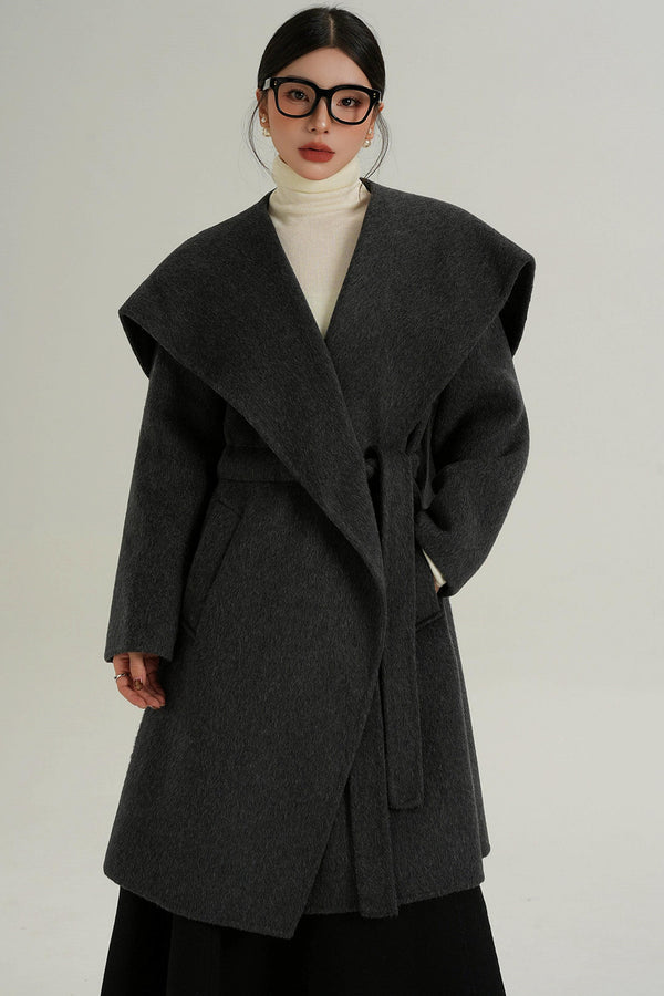 Large Lapel Wool Coat