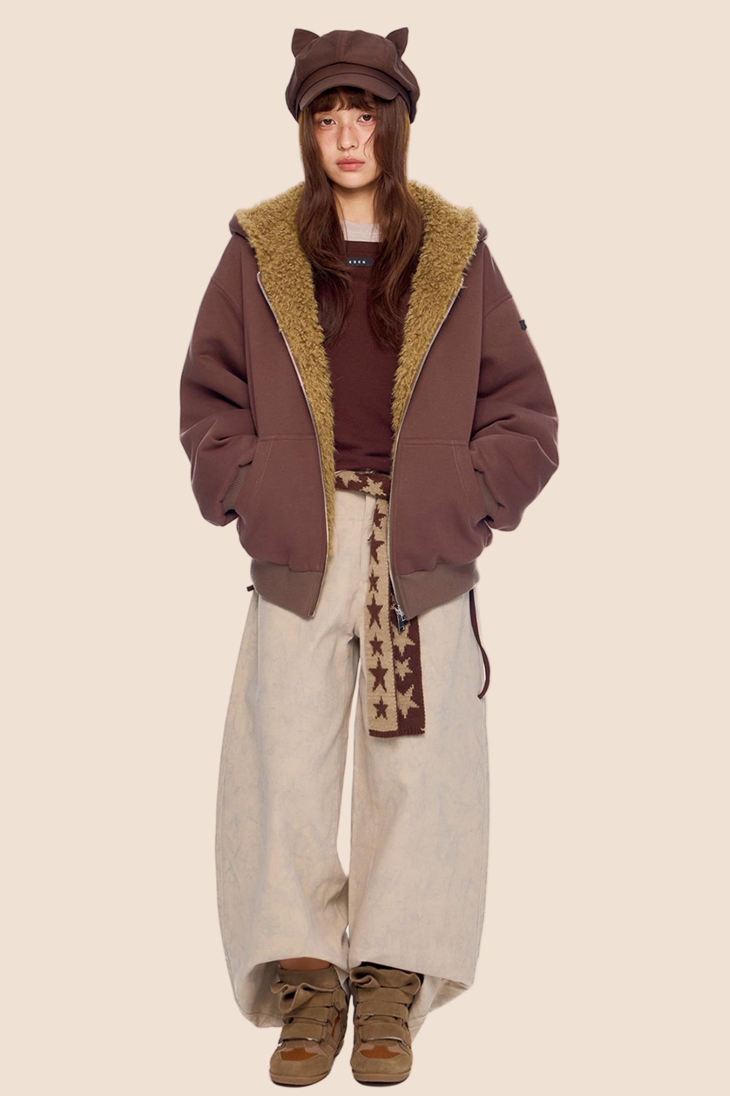 Reversible Faux Shearling Jacket