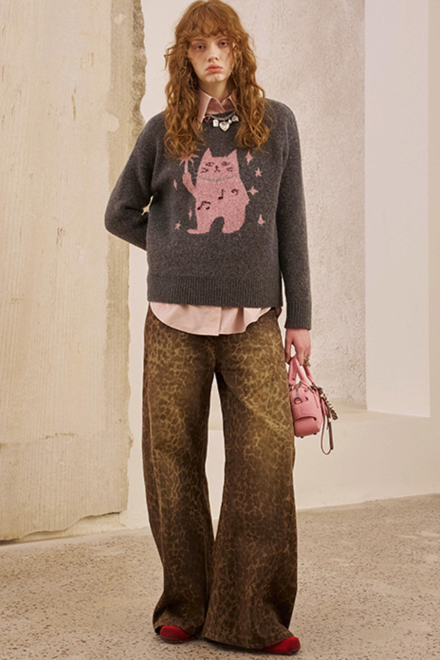 Fall Leopard Split Pants