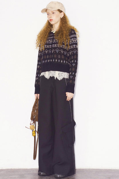 Fair Isle Jacquard Winter Cardigan