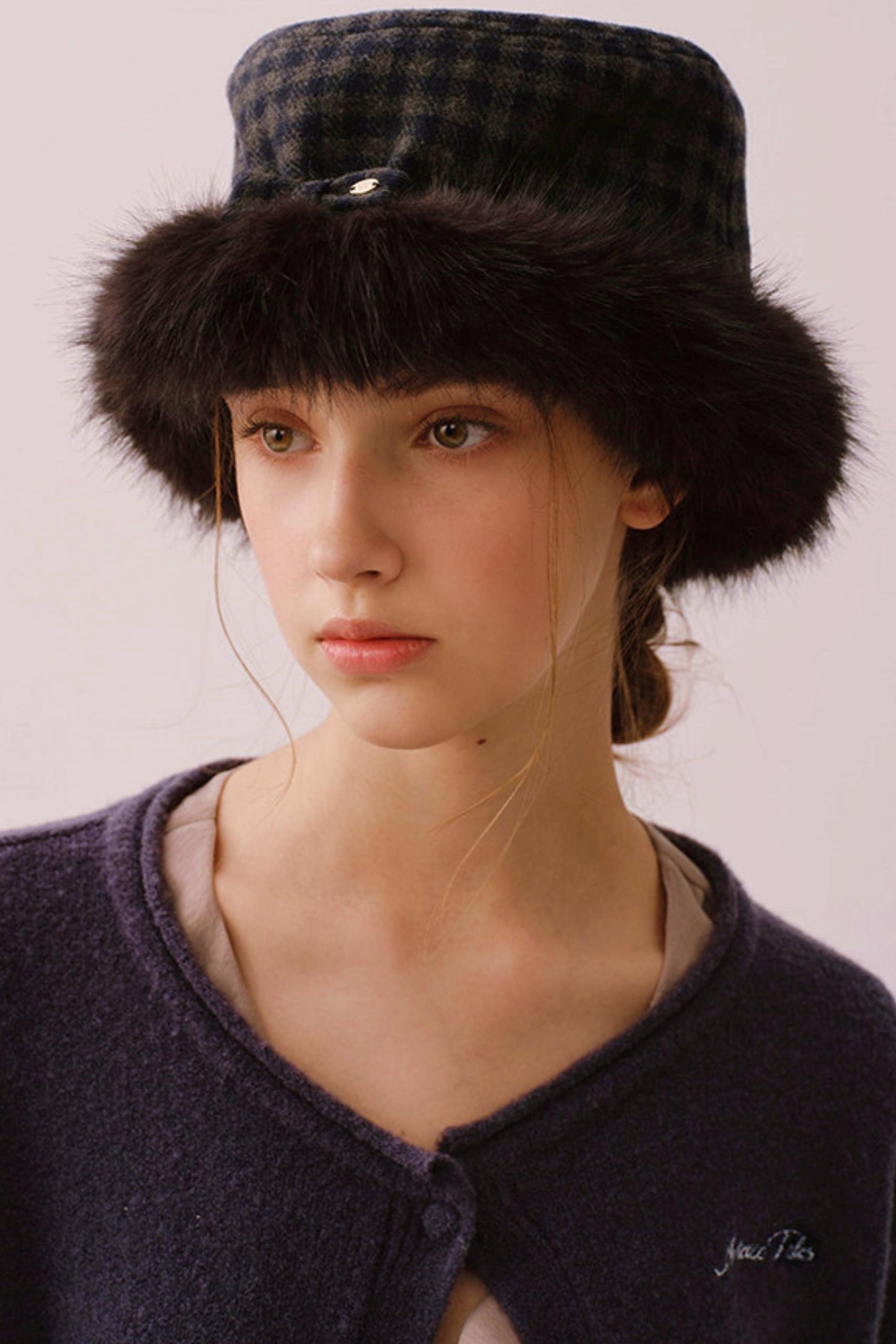 Reversible Faux Fur Beret