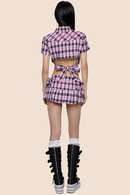 Summer Chic Plaid Set