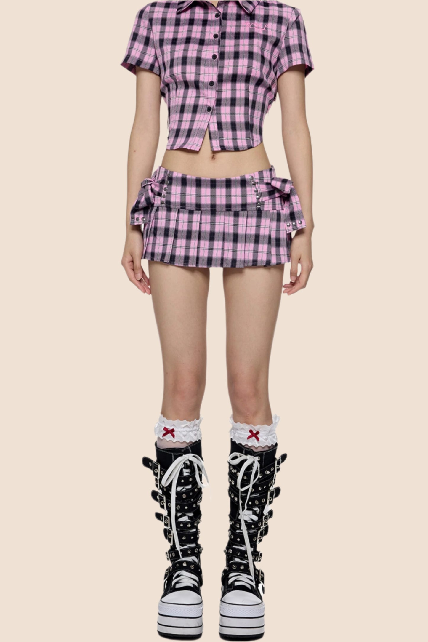 Summer Chic Plaid Set