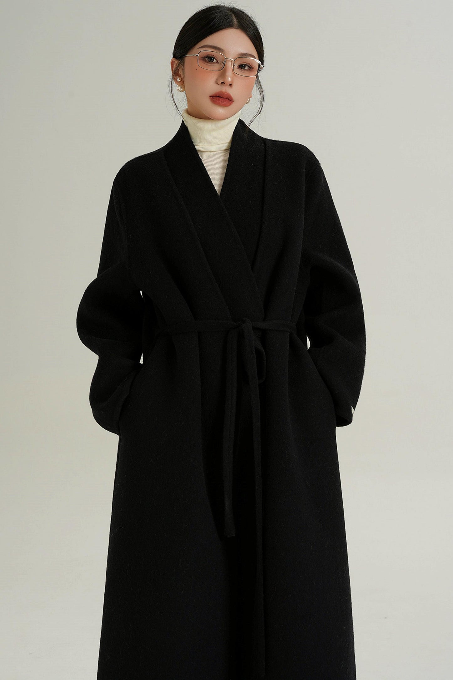 Sophisticated Red Wool Coat