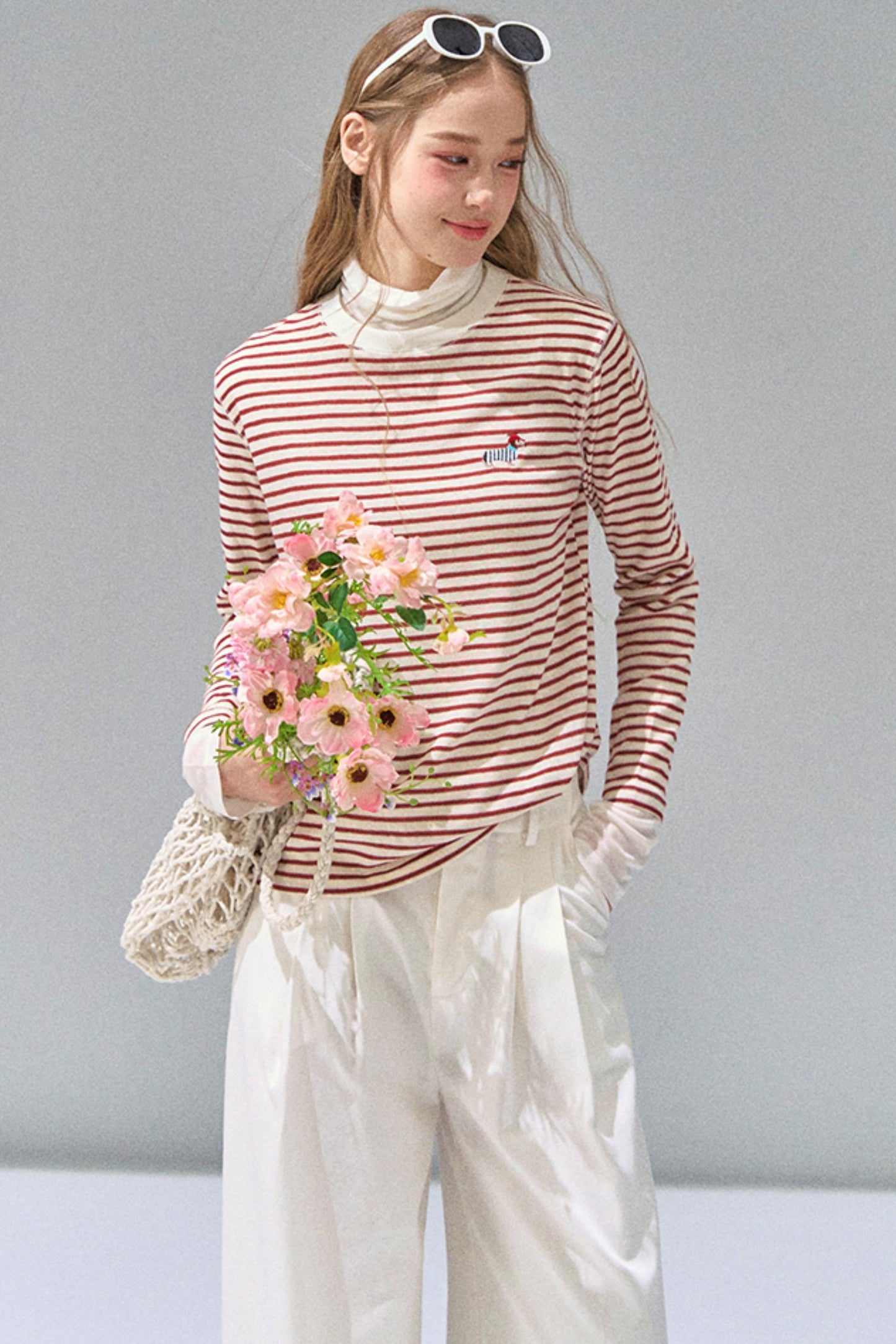 Striped Knitted Base Layer T-Shirt