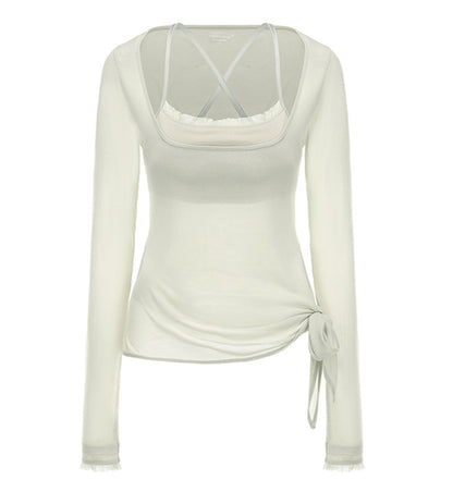 U-Neck Corset Top Set