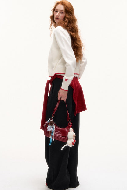 PU Leather Cardigan Style Jacket Set-Up