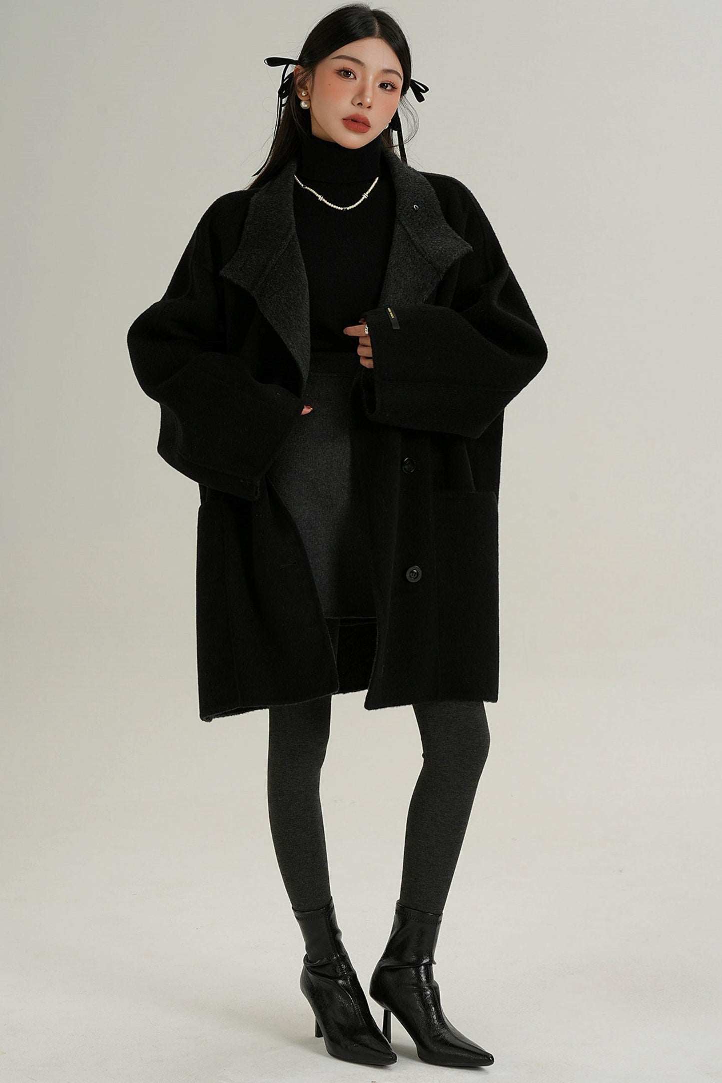 High-End Double-Sided Mid-Length Coat