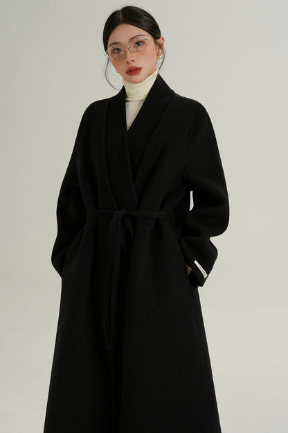 Sophisticated Red Wool Coat