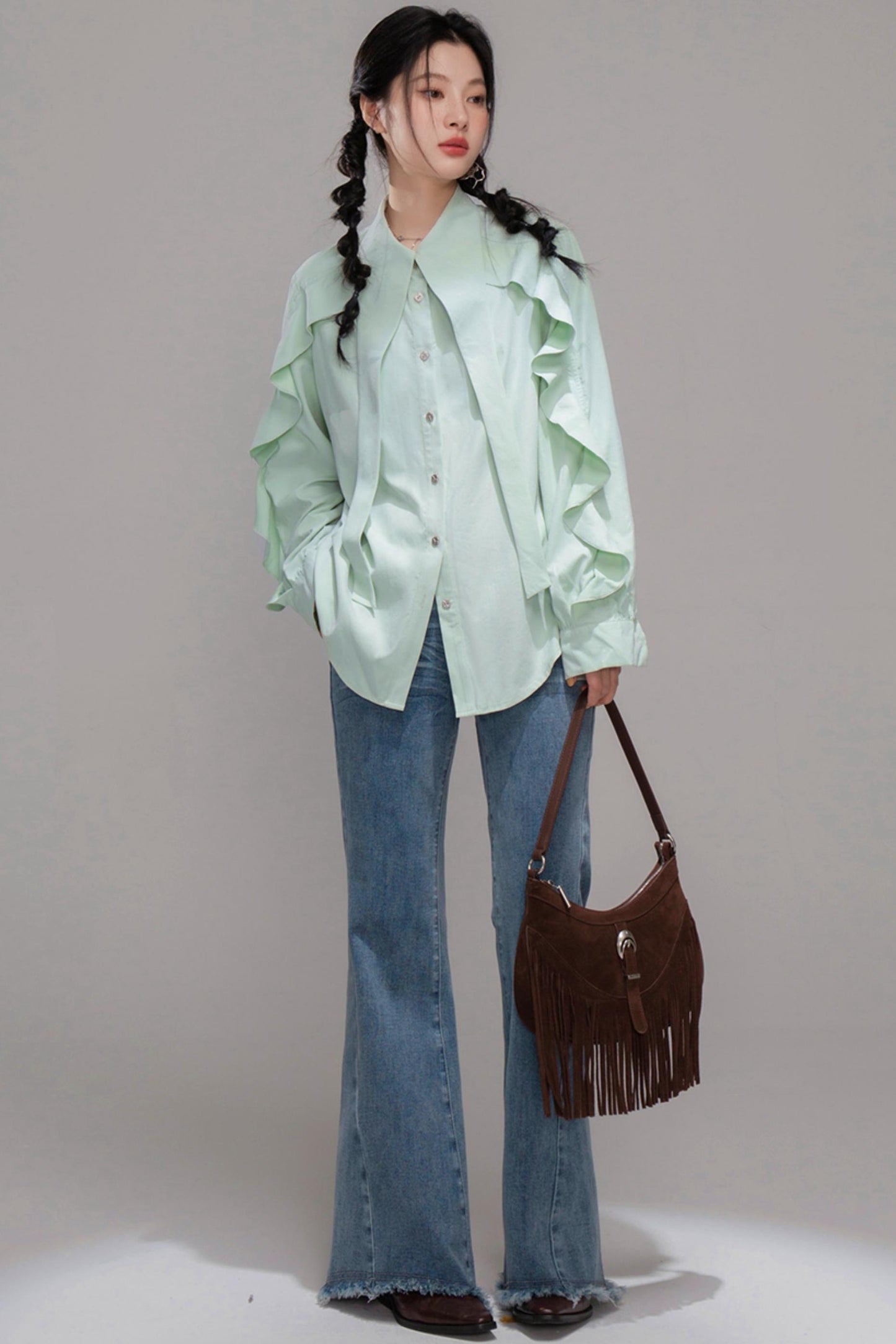 Shaping Blue Flared Jeans