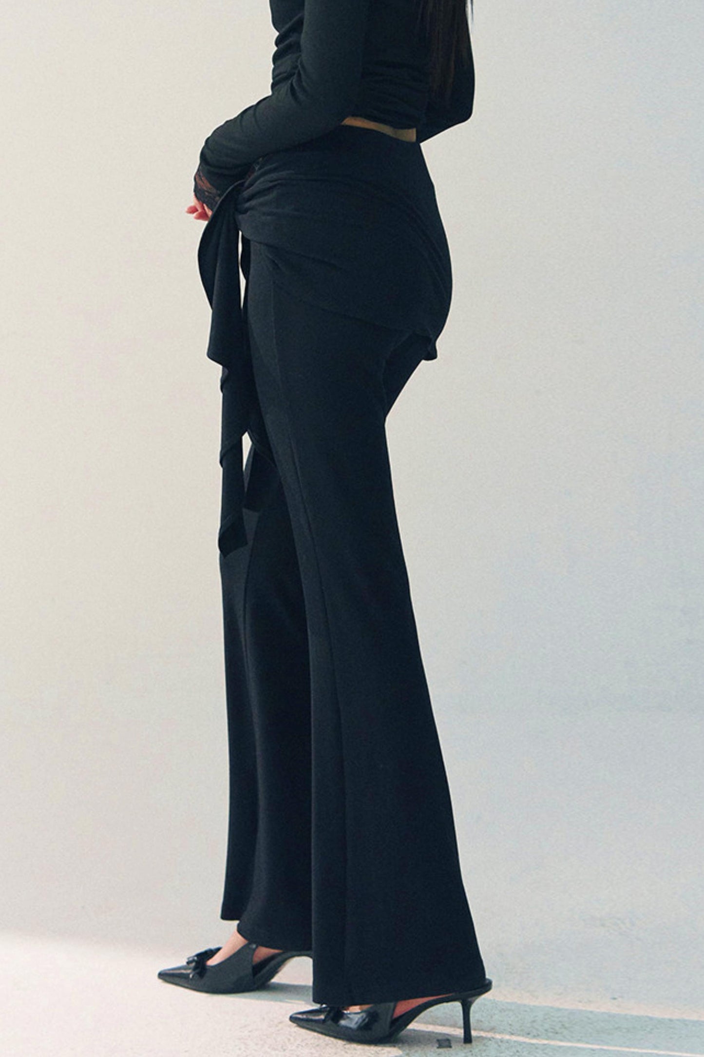 High-Waisted Flared Pants