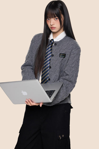 Twisted Knit Cardigan