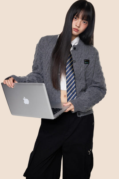 Twisted Knit Cardigan