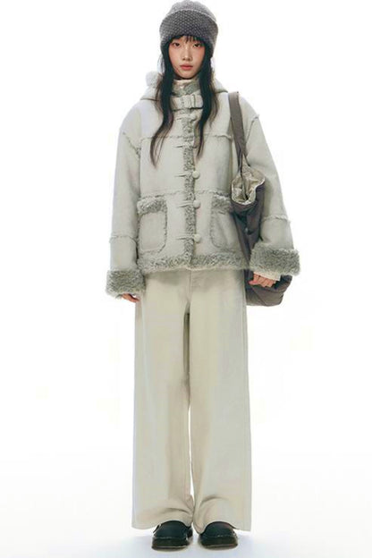 Integrated Hooded Short Coat