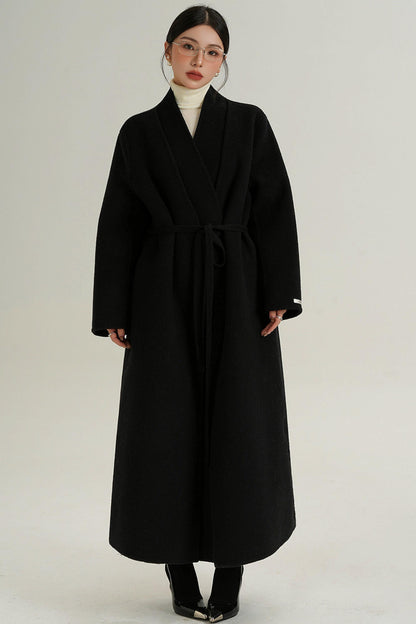 Sophisticated Red Wool Coat