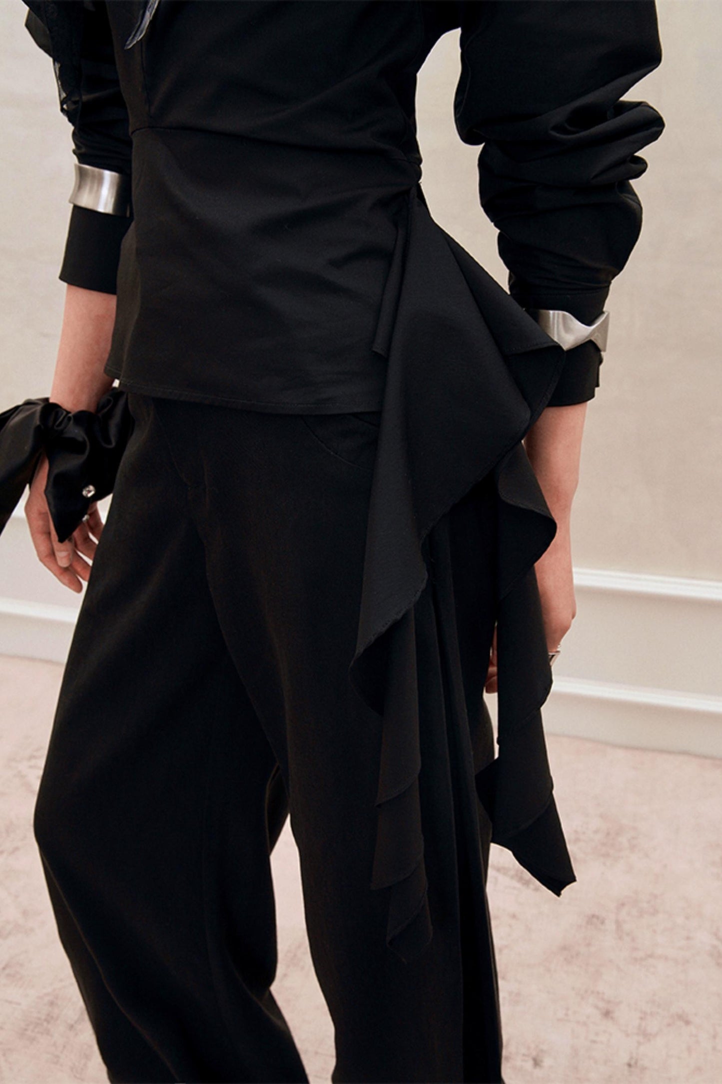 French Style Waist Cinched Shirt Set-Up