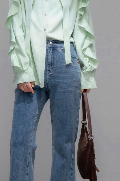 Shaping Blue Flared Jeans