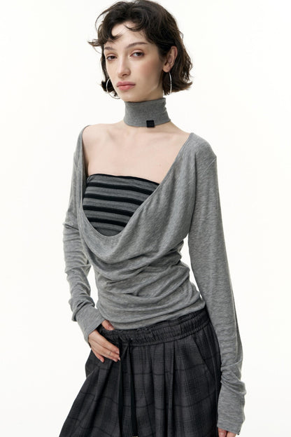 Striped Bandeau Skirt Set-Up